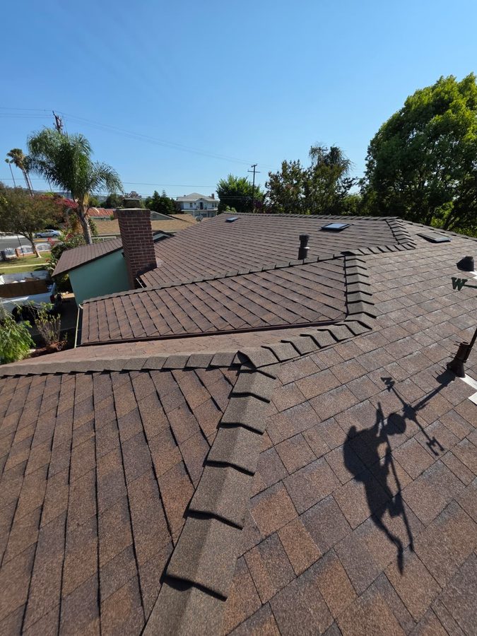 After: Shingle roof replacement, Covina
