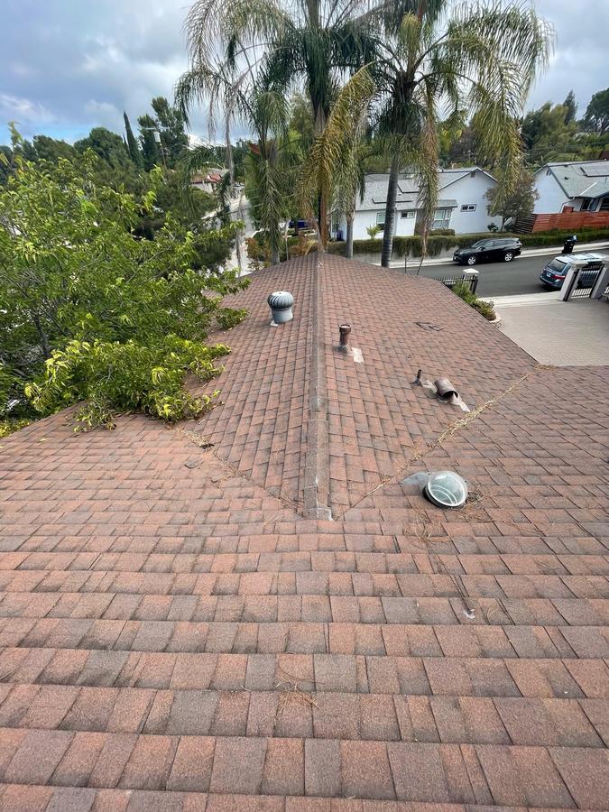 Before: Shingle roof replacement, Northridge